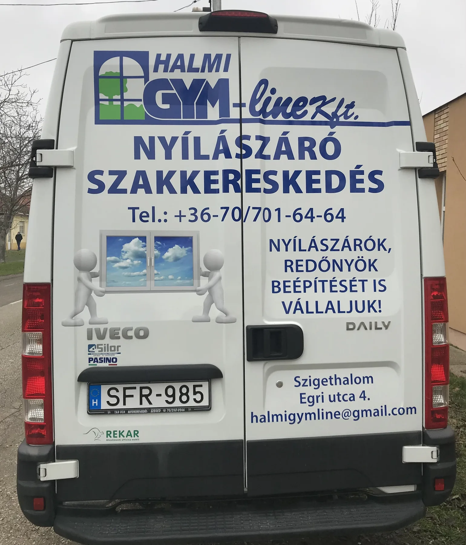 Idea Reklám referencia: Jármű dekorációk - GYM-LINE IVECO dekor