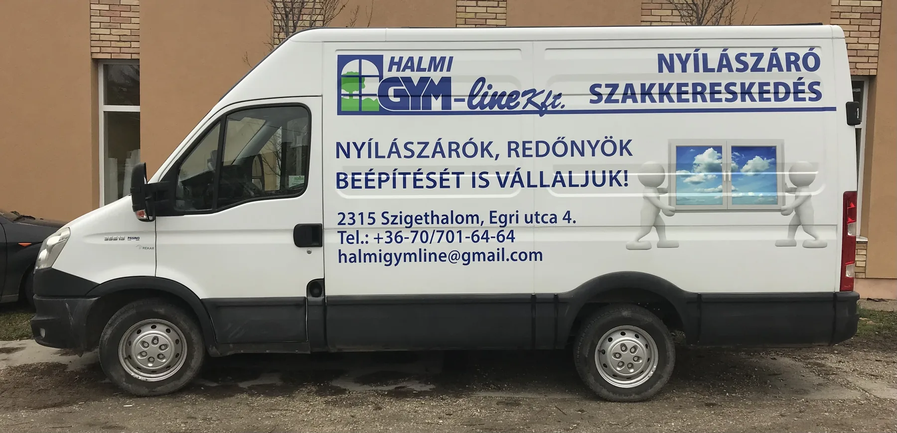 Idea Reklám referencia: Jármű dekorációk - GYM-LINE IVECO dekor