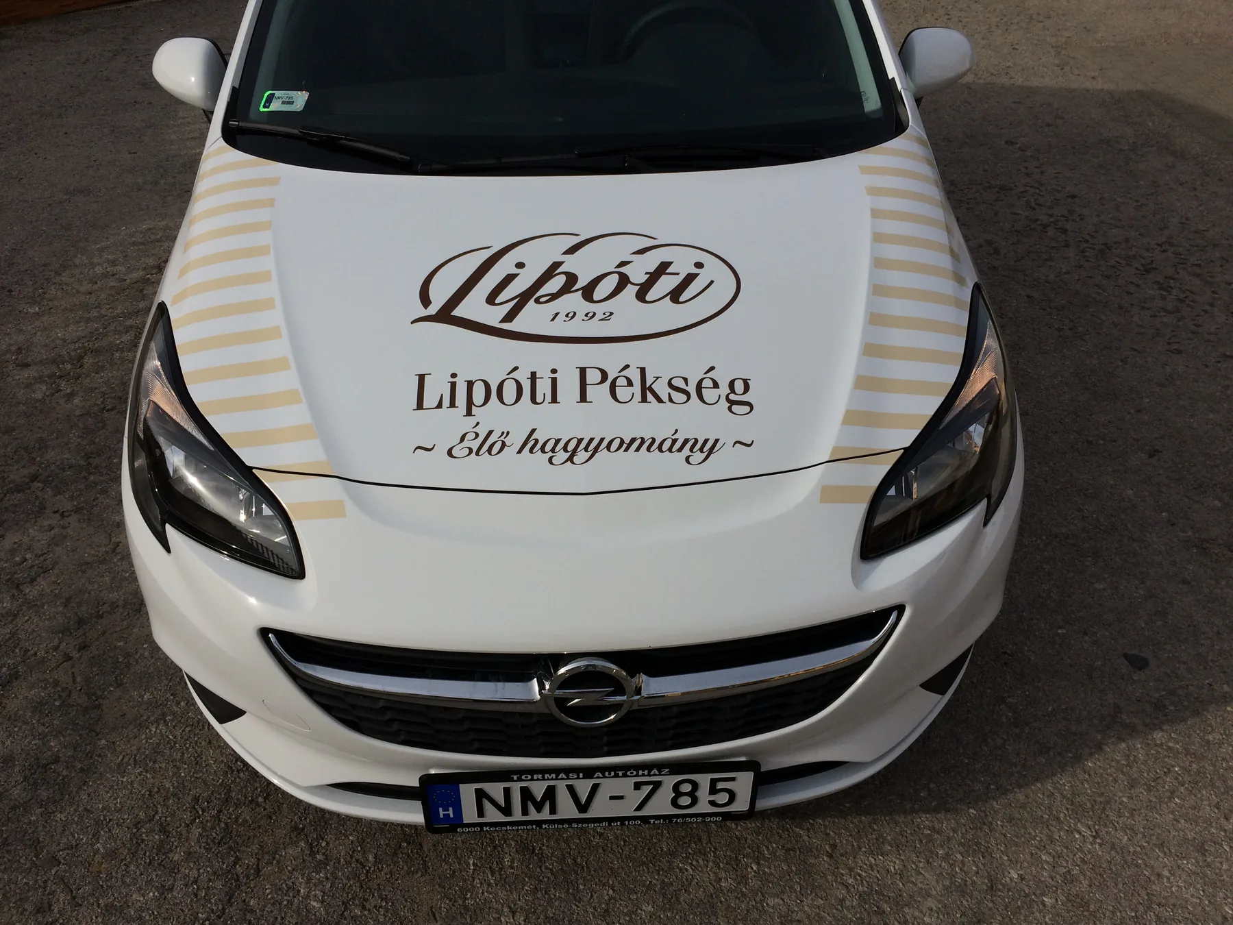 Idea Reklám referencia: Jármű dekorációk - LIPÓTI OPEL Corsa 2D-3D dekor