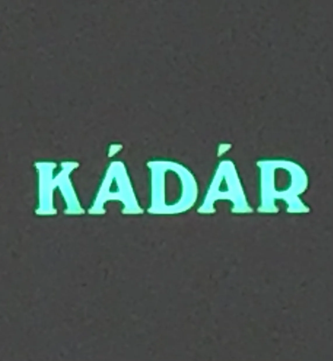 Idea Reklám referencia: Táblák, cégérek - KÁDÁR Csarnok felirat LED-es